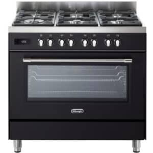תנור משולב כיריים גז 6 להבות Delonghi דלונגי PRO966MAIL שחור