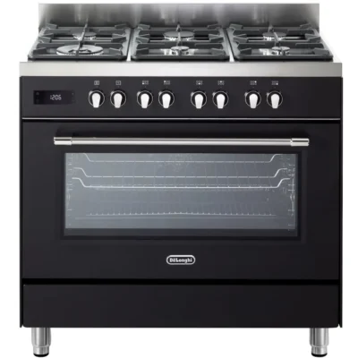 תנור משולב כיריים גז 6 להבות Delonghi דלונגי PRO966MAIL שחור