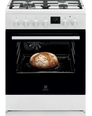 תנור משולב כיריים  Electrolux אלקטרולוקס LKK620200W