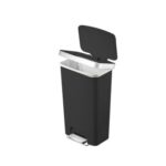 פח אשפה מלבני 45 ליטר HANNA שחור EK6266BL EKO