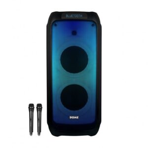 בידורית ניידת 3000W עם 2 מיקרופונים אלחוטיים DOME דום CLUB280