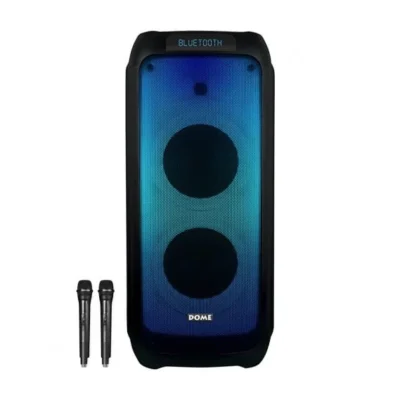 בידורית ניידת 3000W עם 2 מיקרופונים אלחוטיים DOME דום CLUB280