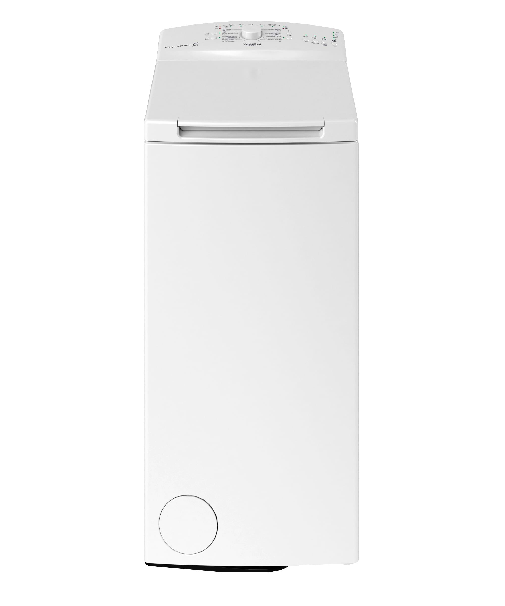 מכונת כביסה פתח עליון 5.5 ק"ג Whirlpool TDLR55020LIL ווירפול
