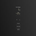 מקרר מקפיא תחתון 347 ליטר Electra EL47GBL זכוכית שחורה