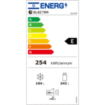 מקרר מקפיא תחתון 347 ליטר Electra EL47W אלקטרה לבן