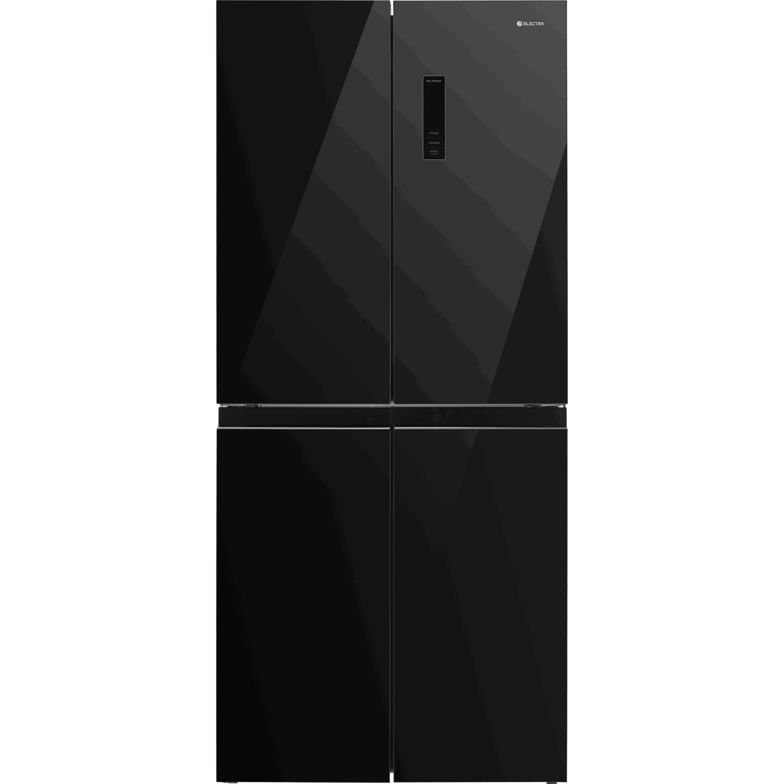מקרר 4 דלתות 421 ליטר Electra EL486GBL אלקטרה זכוכית שחורה