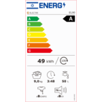 מכונת כביסה חזית 9 ק"ג Electra EL90 אלקטרה