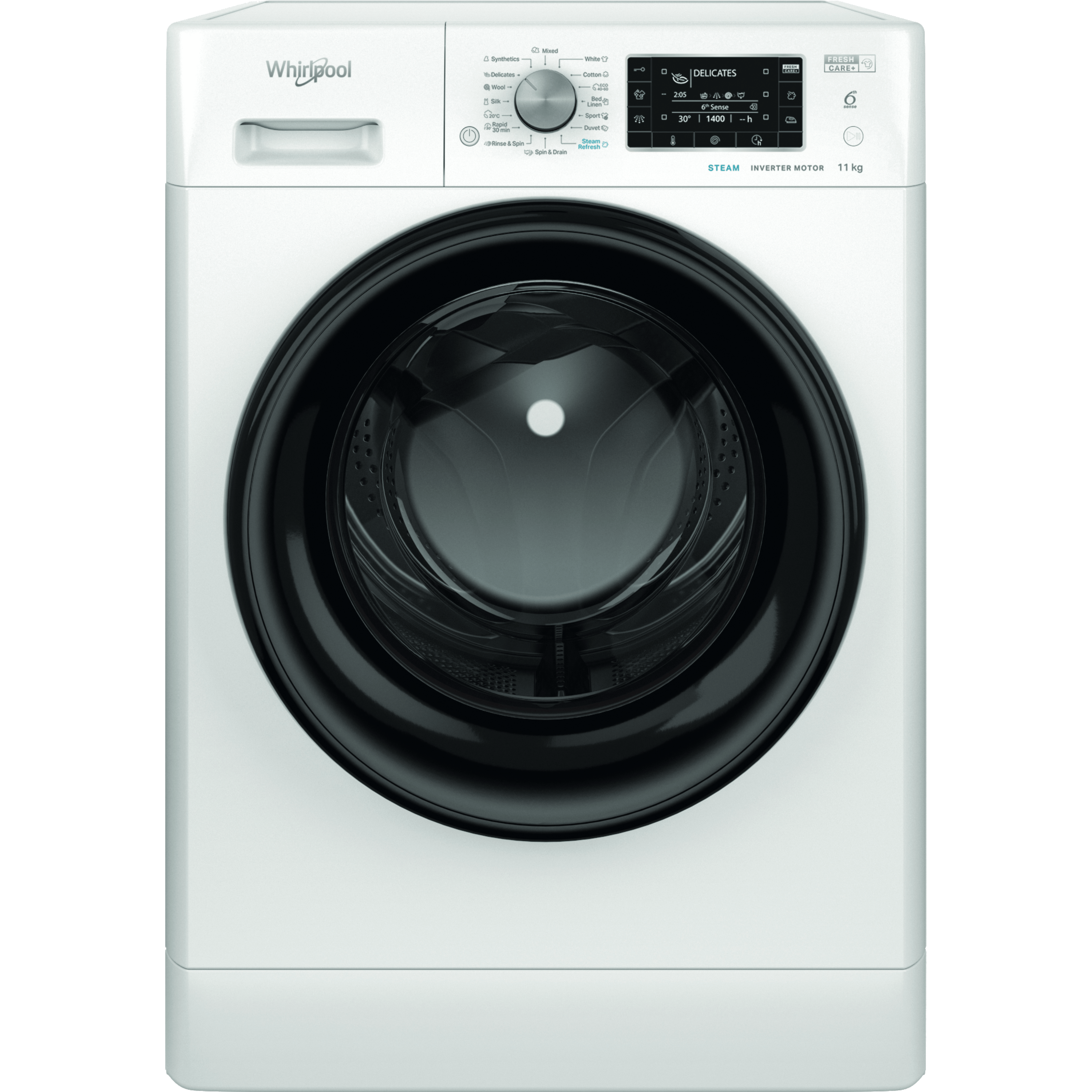 מכונת כביסה חזית 11 ק"ג Whirlpool FFDB11469BVIL ווירפול