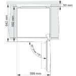 מקרר 4 דלתות 640 ליטר Gorenje גורנייה HYNRK6192SYBK