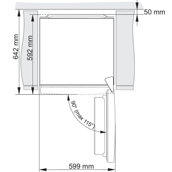 מקרר 4 דלתות 706 ליטר Gorenje גורנייה HY-NRK6201SYBK