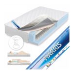 מיטה זוגית מעוצבת בריפוד בד עם רגלי עץ FIONA ברדקס BRADEX