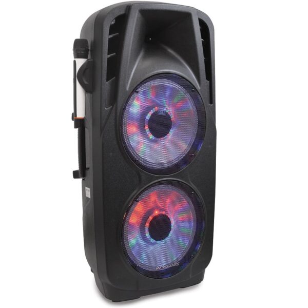 בידורית ניידת מוגברת 12" כולל תאורה ושלט Pure Acoustics פיור אקוסטיקס MX212500
