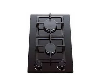 כיריים גז דומינו זכוכית שחורה BLACKPUNT בלאקפונט BL313BK