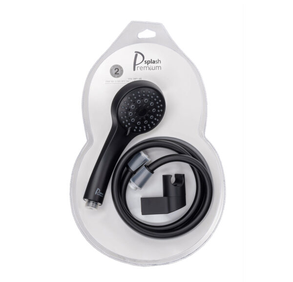 סט רחצה 5 מצבי זרימה SPLASH PREMIUM ספלאש פרמיום בצבע שחור sp2716b