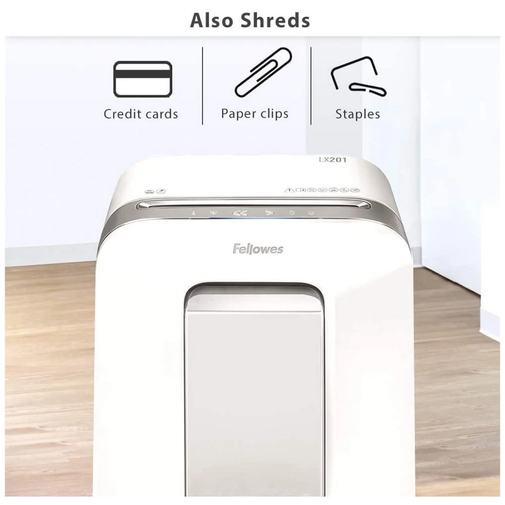מגרסה אישית לבנה Fellowes פלואוס Powershred LX201