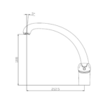 ברז ברבור ארוך מתכוונן 13302 ספלאש splash