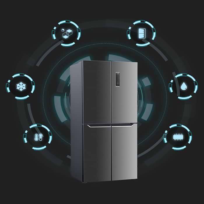 מקרר 4 דלתות Electra EL685GBL בנפח 600 ליטר