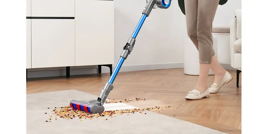 מברשת גלגלת משולבת לניקיון מושלם בשאיבה אחת