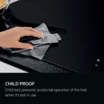 ⁦כיריים אינדוקציה AEG א.א.ג. דגם TN64IA041B זכוכית שחורה - חד פאזי⁩ – תמונה ⁦5⁩