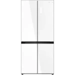 מקרר 4 דלתות קו אפס 502 ליטר Electra EL5070GW אלקטרה זכוכית לבנה