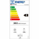 ⁦מקרר 4 דלתות 502 ליטר Electra EL5070GW אלקטרה קו אפס זכוכית לבנה⁩ – תמונה ⁦3⁩