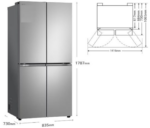 ⁦מקרר 4 דלתות 530 ליטר אל ג'י GMB860  LG⁩ – תמונה ⁦3⁩