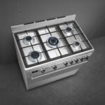 תנור משולב כיריים גז 90 סמ BG91 Inox סמג SMEG