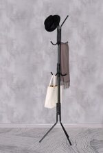 מתלה בגדים מתכת בגוון שחור דגם שקד SHAKED מבית סטאר שופ STAR SHOP