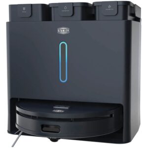 שואב אבק ושוטף רובוטי כולל תחנת עגינה והנחיות קוליות בעברית Stanley סטנלי Ruby Bot