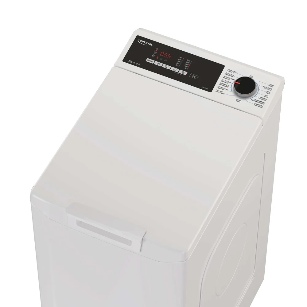 מכונת כביסה פתח עליון 7 קג Crystal קריסטל WC7200 – תמונה 2