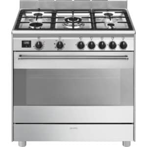 תנור משולב כיריים גז 90 סמ BG91 Inox סמג SMEG