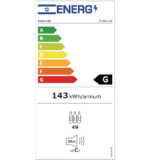 ⁦מקרר יין מעוצב 49 בקבוקים עם מדחס ומדפי עץ FJWC118 פוג'יקום FUJICOM⁩ – תמונה ⁦4⁩