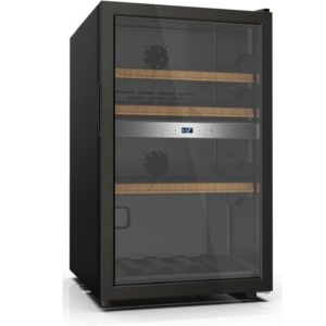 מקרר יין מעוצב 49 בקבוקים עם מדחס ומדפי עץ FJWC118 פוג'יקום FUJICOM