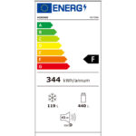 ⁦מקרר מקפיא עליון HISENSE הייסנס RD75BK נירוסטה שחורה⁩ – תמונה ⁦3⁩