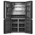 ⁦מקרר  4 דלתות HISENSE הייסנס RQ760N4SBFE שחור⁩ – תמונה ⁦3⁩