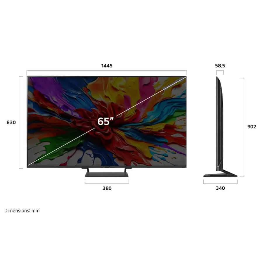 טלוויזיה חכמה 65" LG QNED MiniLED אל ג'י 65QNED93A6A