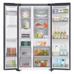 ⁦מקרר דלת לצד דלת SAMSUNG סמסונג RS70F64KET⁩ – תמונה ⁦2⁩