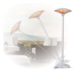 ⁦פטריית חימום הלוגן Homex 3000W הומקס HPH3000 לבן⁩ – תמונה ⁦4⁩