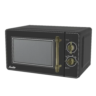 מיקרוגל מכני בעיצוב רטרו 20 ליטר MWR2084B סאוטר SAUTER שחור