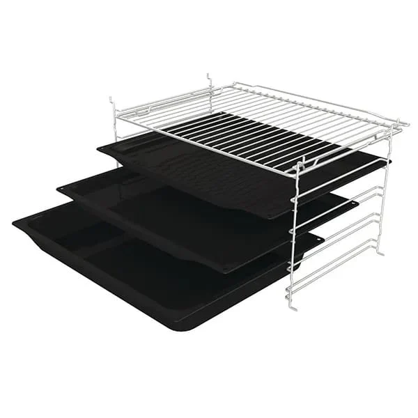 תנור בנוי פירוליטי Gorenje גורנייה G400 BPS6737E04DBG זכוכית שחורה