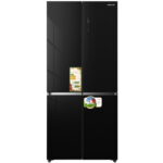 מקרר 4 דלתות - 470 ליטר Aiwa איווה NF6500-BK שחור
