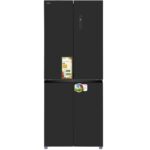 מקרר 4 דלתות Aiwa איווה NF5500 זכוכית שחורה NF5500-BG
