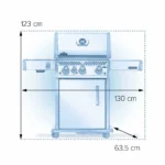 ⁦גריל גז ROGUE 425 IL PRO – נירוסטה | RP425SIBPSS-2-IL⁩ – תמונה ⁦5⁩