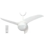 מאוורר תקרה 42" כולל שלט ותאורת LED ‏Semicom סמיקום GENESIS90 SMCF42W/25CT לבן