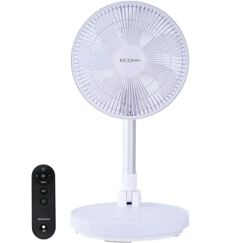 מאוורר נייד מצודד נטען מתקפל 10" כולל שלט Eco Euro אקו יורו HAFA-1001