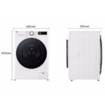 ⁦מכונת כביסה פתח חזית - 11 ק"ג LG אל ג'י WF11114WBB⁩ – תמונה ⁦8⁩
