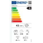 ⁦מכונת כביסה פתח חזית - 8 ק"ג LG אל ג'י WFS8014WB⁩ – תמונה ⁦2⁩