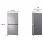 ⁦מקרר 4 דלתות  LG אל ג'י GR-B628BE⁩ – תמונה ⁦7⁩