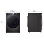 ⁦מכונת כביסה פתח חזית - 13 ק"ג LG אל ג'י WF13314GBC⁩ – תמונה ⁦8⁩
