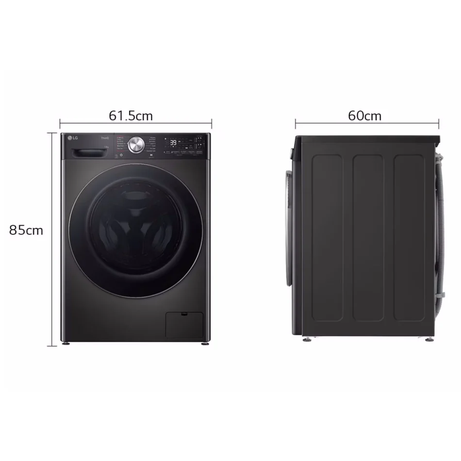 מכונת כביסה פתח חזית – 13 ק"ג LG אל ג'י WF13314GBC